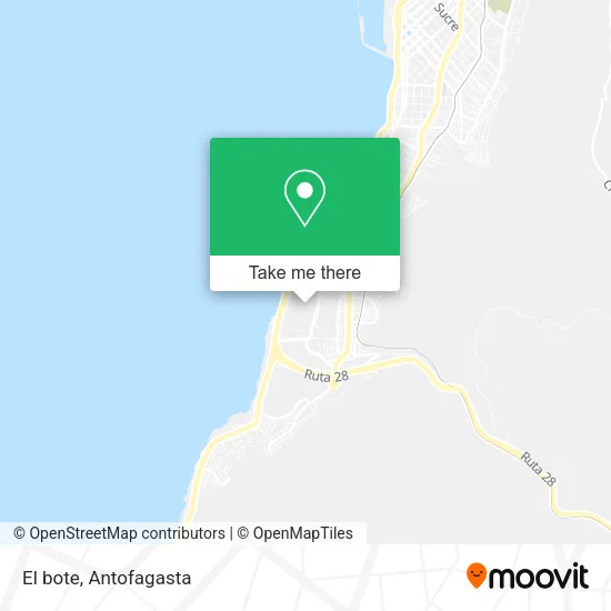 Mapa de El bote