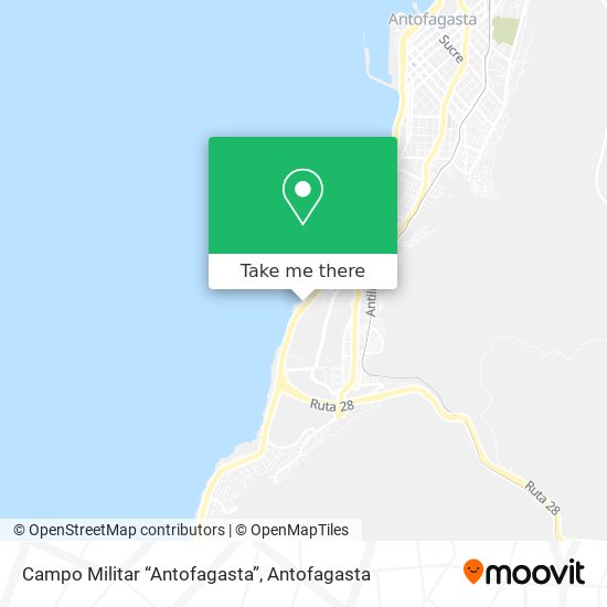 Campo Militar “Antofagasta” map