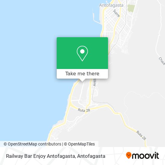 Mapa de Railway Bar Enjoy Antofagasta