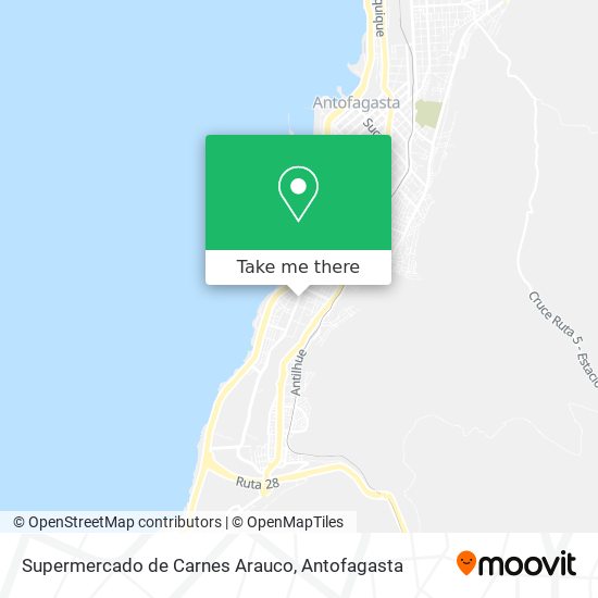 Supermercado de Carnes Arauco map