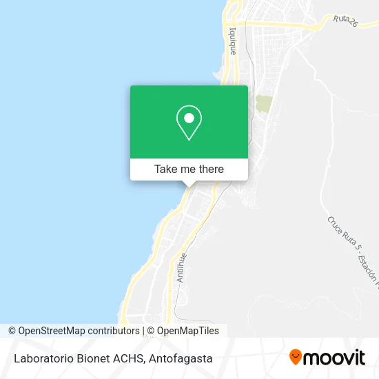 Laboratorio Bionet ACHS map
