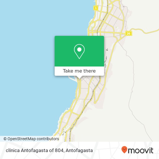 Mapa de clínica Antofagasta of 804