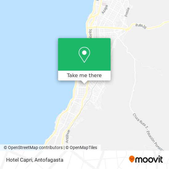 Mapa de Hotel Capri