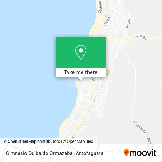 Gimnasio Guibaldo Ormazabal map