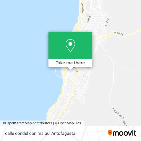 calle condel con maipu map