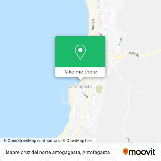 isapre cruz del norte antogagasta map
