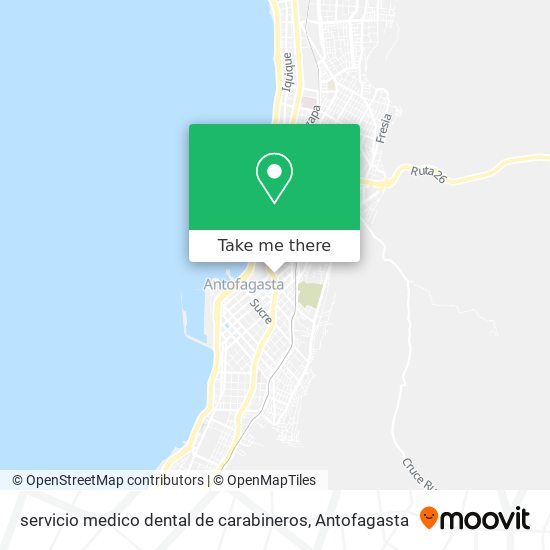 servicio medico dental de carabineros map