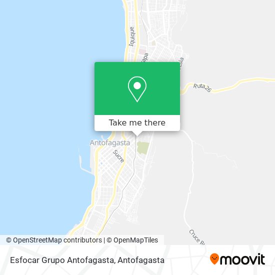 Esfocar Grupo Antofagasta map