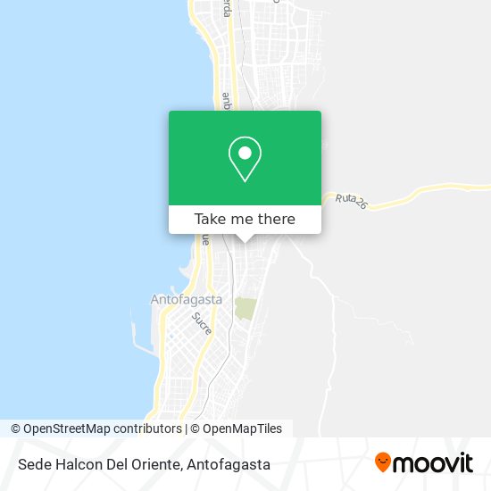 Sede Halcon Del Oriente map