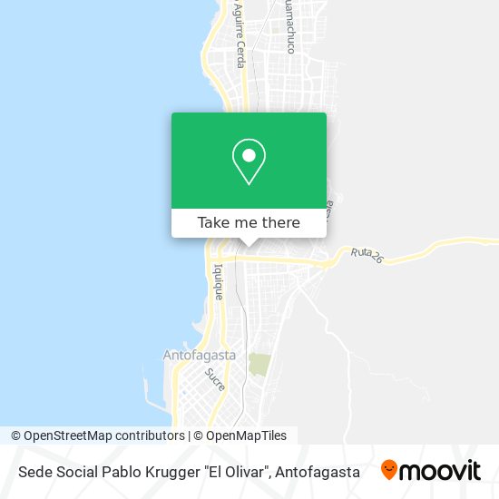 Mapa de Sede Social Pablo Krugger "El Olivar"