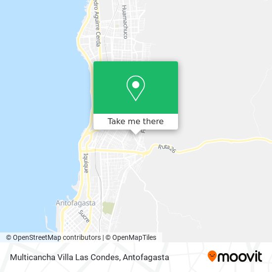 Multicancha Villa Las Condes map