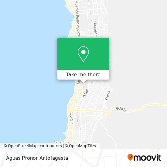 Aguas Pronor map
