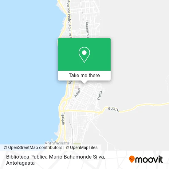 Mapa de Biblioteca Publica Mario Bahamonde Silva
