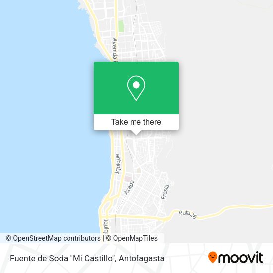 Mapa de Fuente de Soda "Mi Castillo"