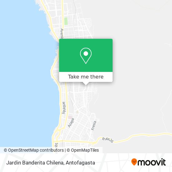 Jardin Banderita Chilena map