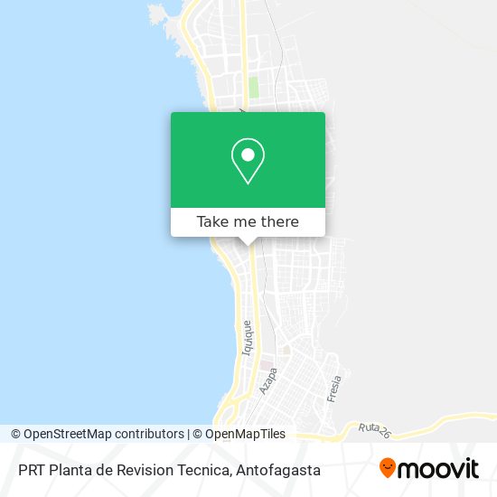 Mapa de PRT Planta de Revision Tecnica