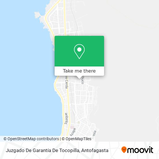 Juzgado De Garantía De Tocopilla map