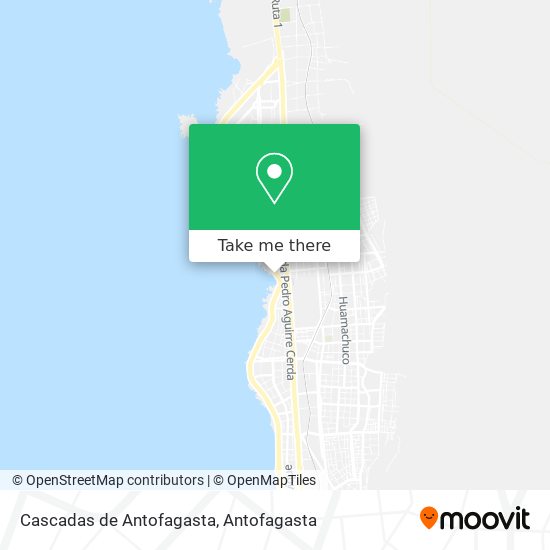 Mapa de Cascadas de Antofagasta