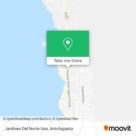 Jardines Del Norte Uno map