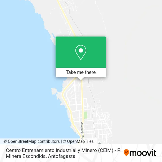 Centro Entrenamiento Industrial y Minero (CEIM) - F. Minera Escondida map