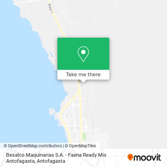 Mapa de Besalco Maquinarias S.A. - Faena Ready Mix Antofagasta