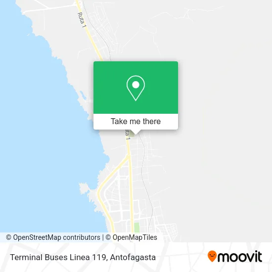 Terminal Buses Linea 119 map