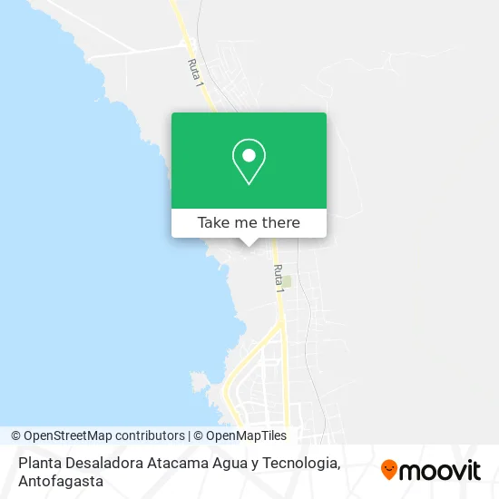 Planta Desaladora Atacama Agua y Tecnologia map