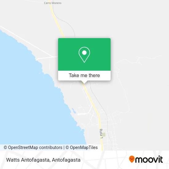 Watts Antofagasta map