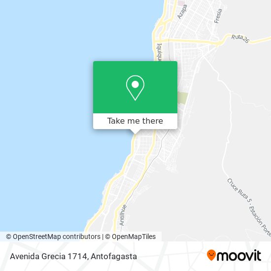 Avenida Grecia 1714 map
