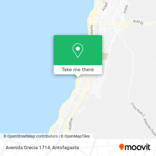 Avenida Grecia 1714 map