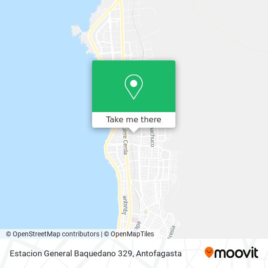 Mapa de Estacion General Baquedano 329