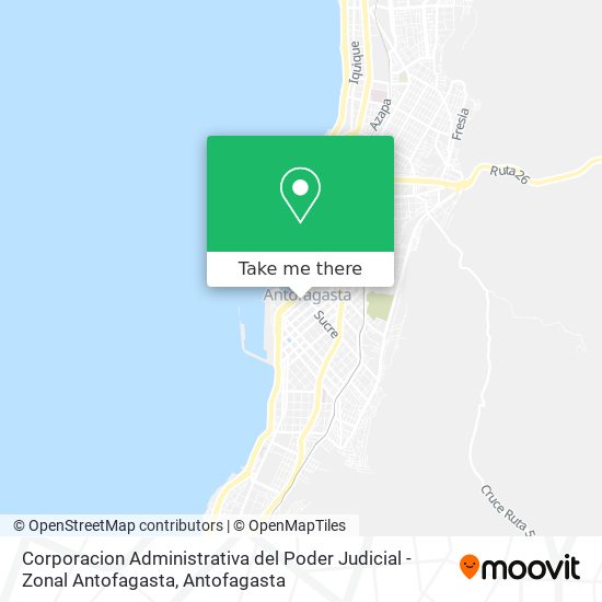 Corporacion Administrativa del Poder Judicial - Zonal Antofagasta map