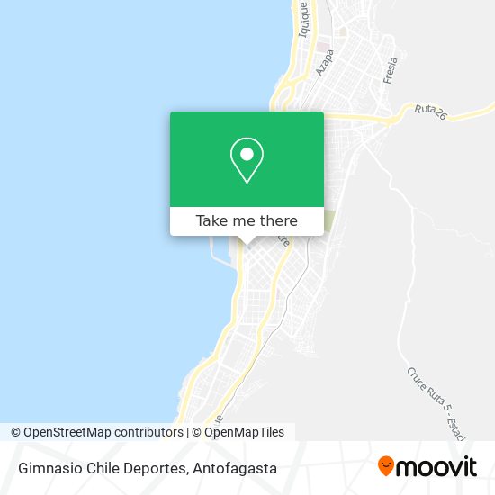 Gimnasio Chile Deportes map