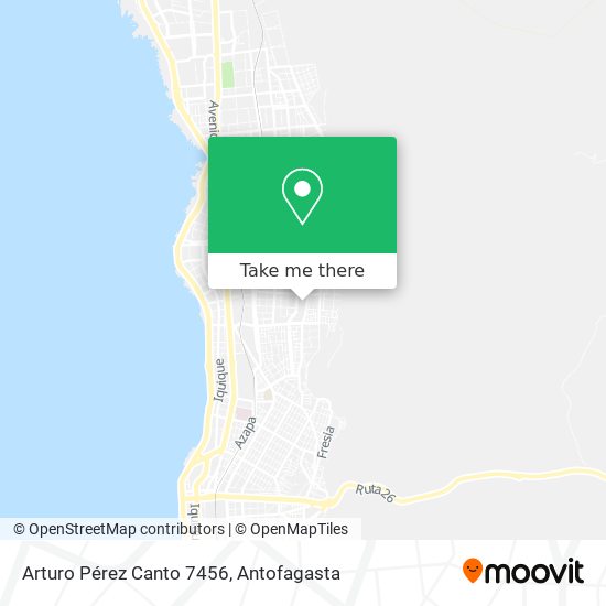 Arturo Pérez Canto 7456 map