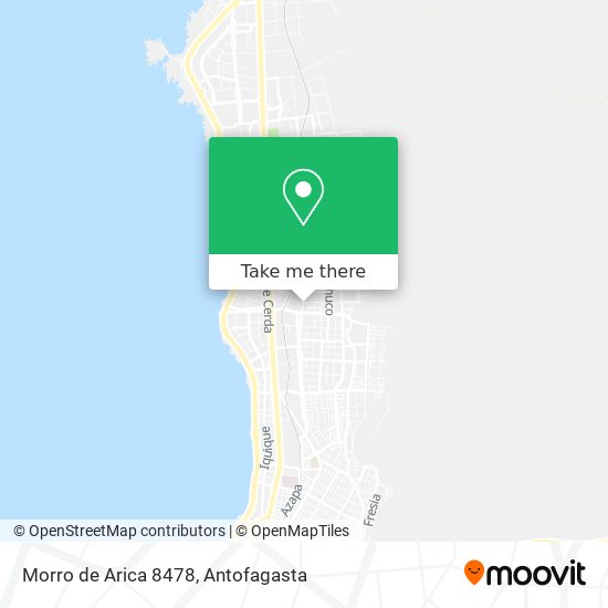 Morro de Arica 8478 map