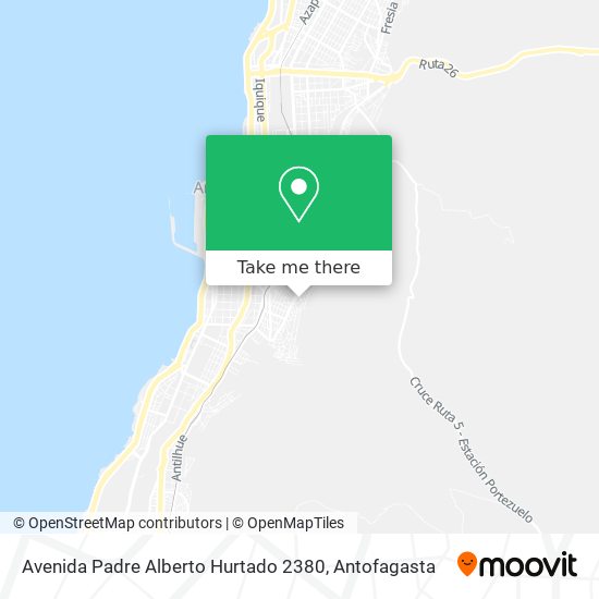 Mapa de Avenida Padre Alberto Hurtado 2380