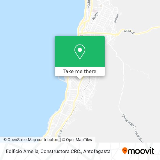 Mapa de Edificio Amelia, Constructora CRC.
