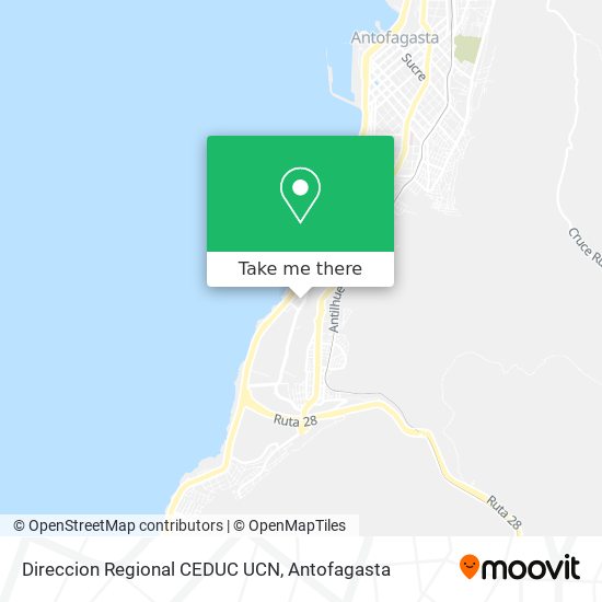 Mapa de Direccion Regional CEDUC UCN