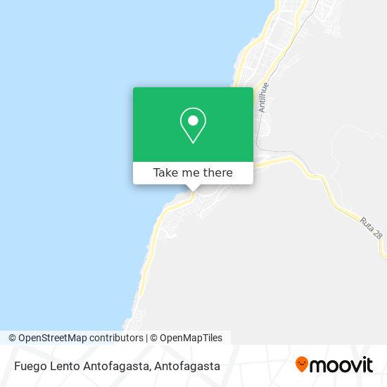 Fuego Lento Antofagasta map