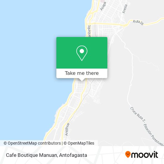 Mapa de Cafe Boutique Manuan