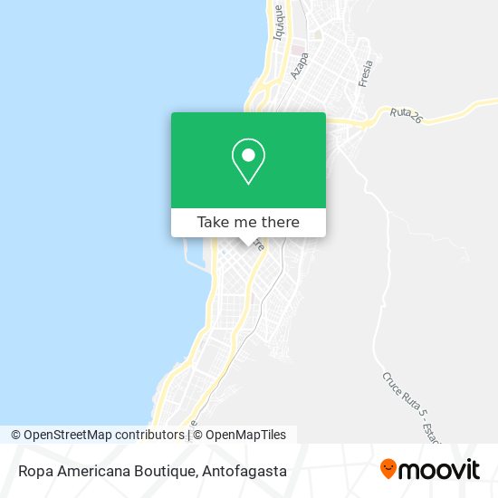 Ropa Americana Boutique map