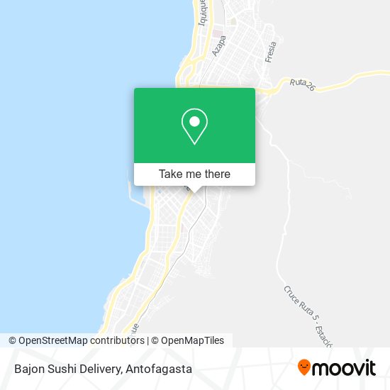 Bajon Sushi Delivery map