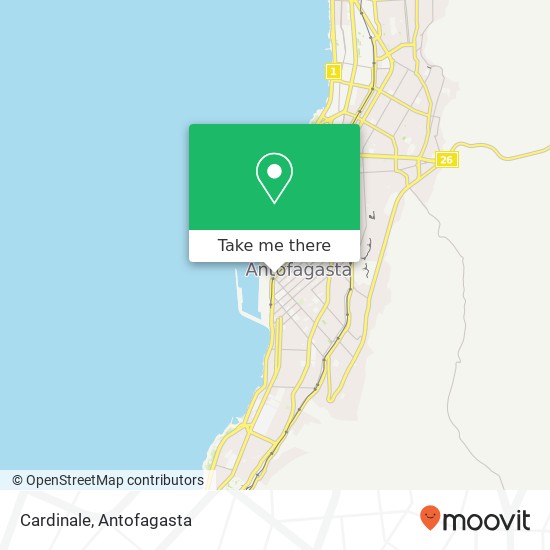 Cardinale, Avenida Balmaceda 1240000 Antofagasta, Antofagasta, Antofagasta map