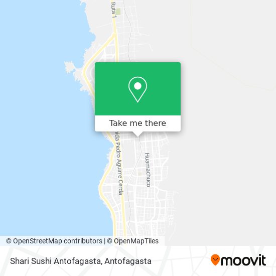 Shari Sushi Antofagasta map