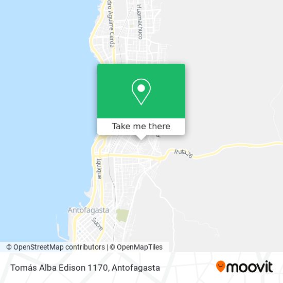 Mapa de Tomás Alba Edison 1170