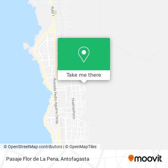 Mapa de Pasaje Flor de La Pena