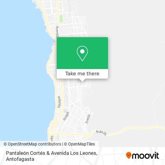 Pantaleón Cortés & Avenida Los Leones map