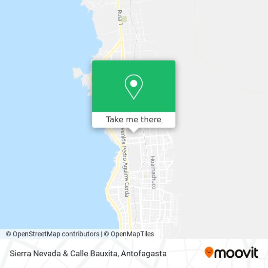 Sierra Nevada & Calle Bauxita map
