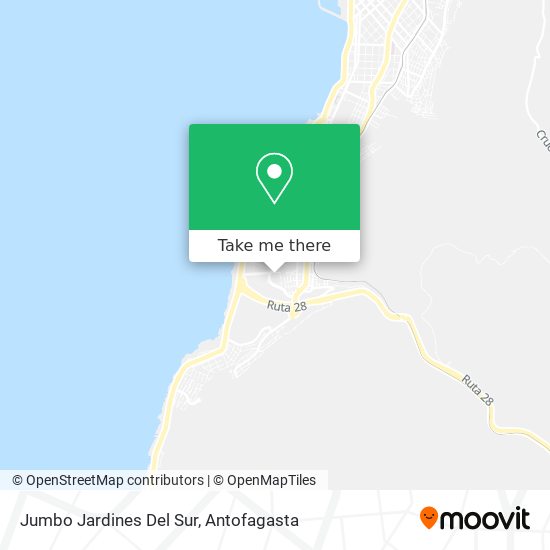 Jumbo Jardines Del Sur map