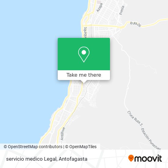 servicio medico Legal map